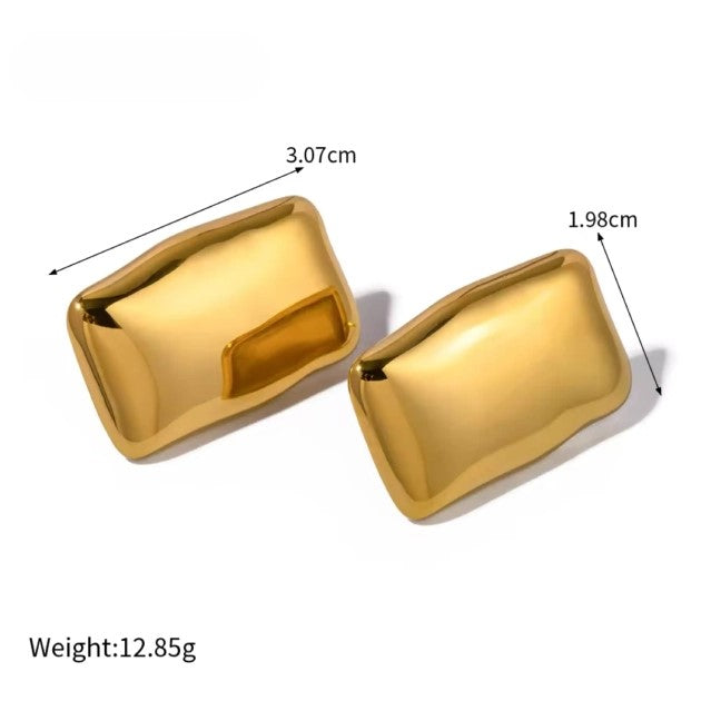 Smooth and Sleek Rectangle Studs