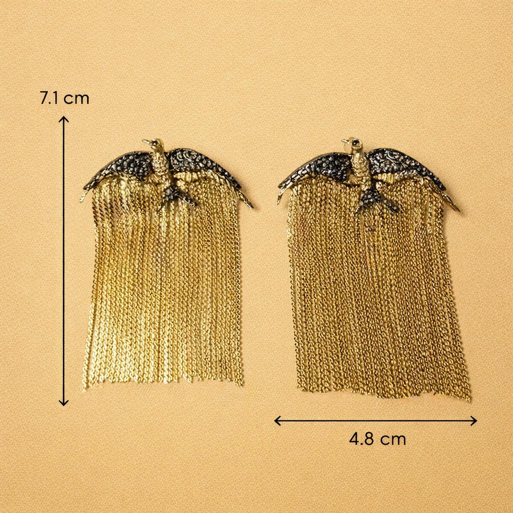 Alara - Wings of Freedom Tassel Earrings
