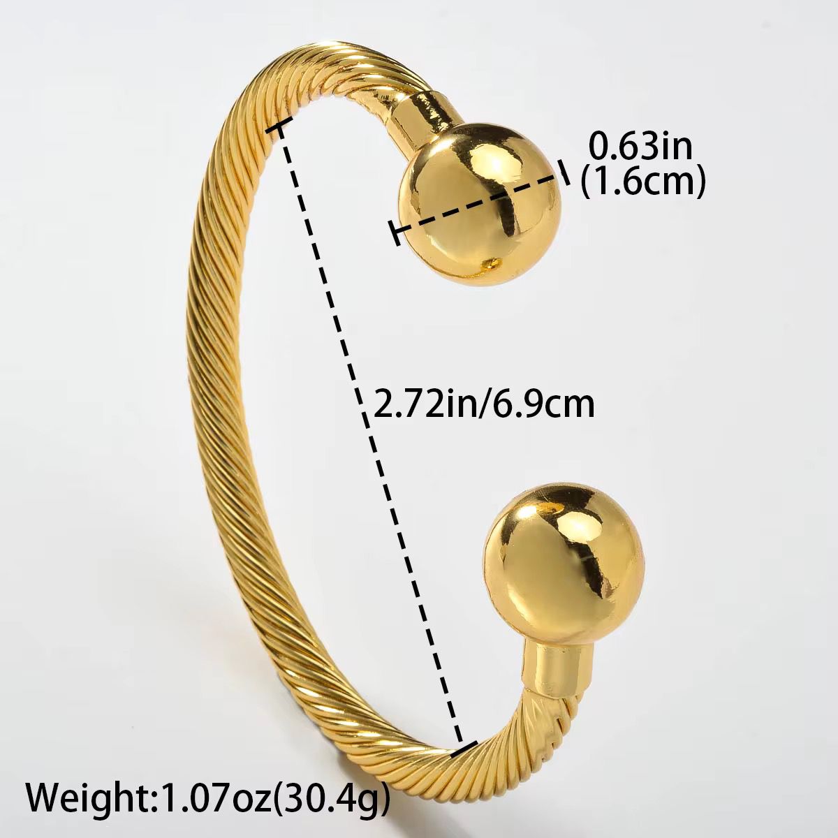 Gold Plated Luxe Beaded Bracelet - 18k Gold Plated