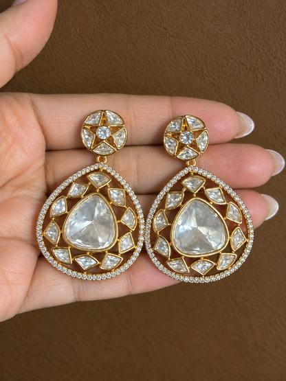 Aaratrika – Real Kundan Statement Earrings