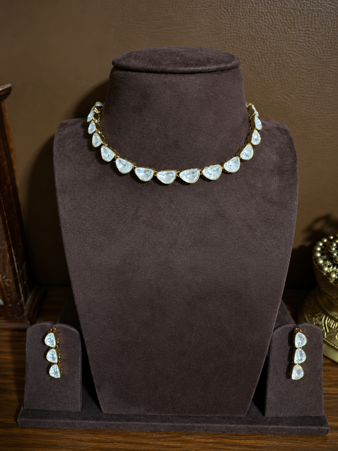 Mahira – Indo-Western Moissanite Necklace Set