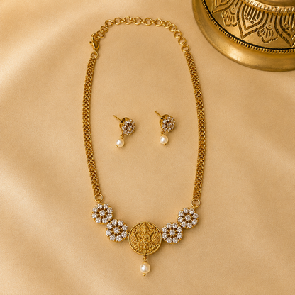 Shreelekha – Zircon Temple Choker Set.