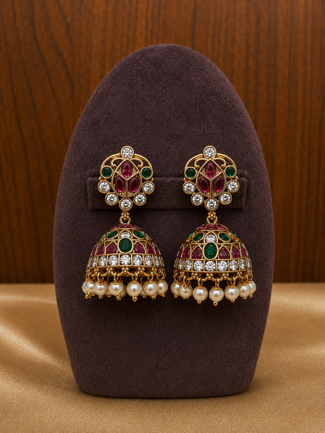 Mrunalini Dwimala – Convertible Original Jadau Kundan Two-Layer Necklace & Earring Set.