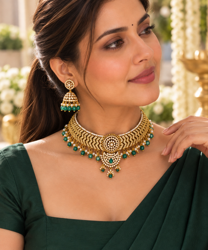 Triveni Kantika – Zircon Three-Way Convertible Choker