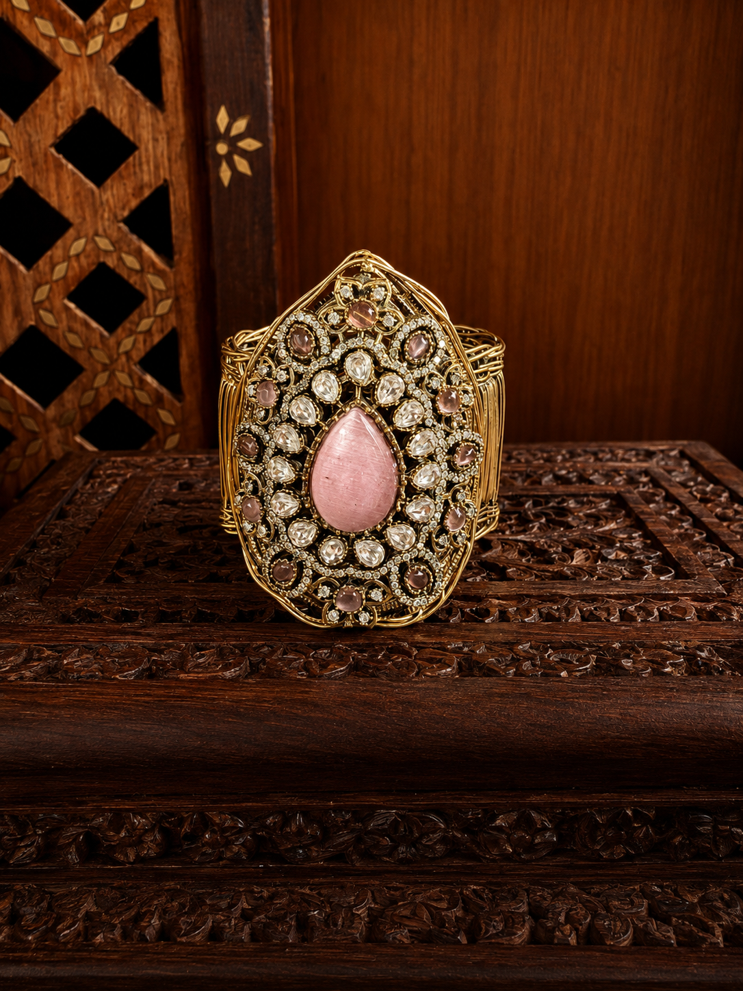 Roshanara Blush Statement Cuff