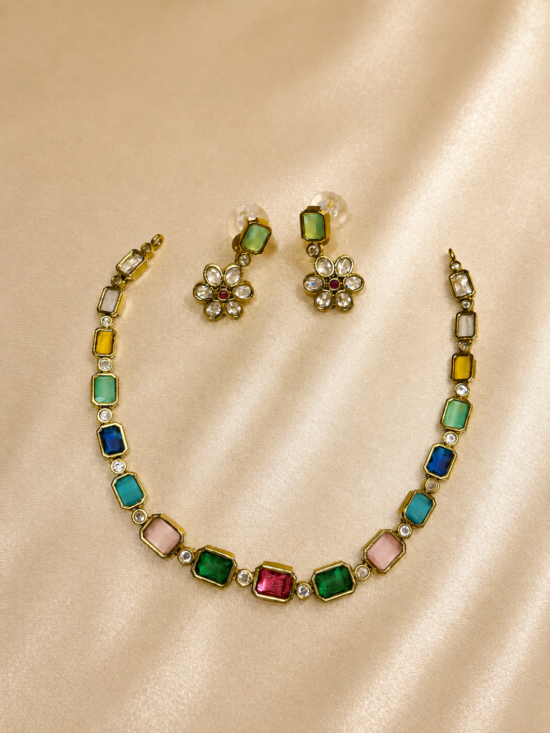 Elara Petite Multicolor Necklace Set