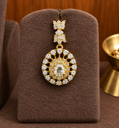 Chandrika – White Zircon Choker Necklace