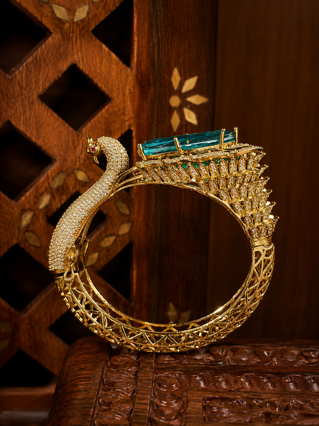 Imperial Mayurika Emerald Baguette Statement Cuff ✨