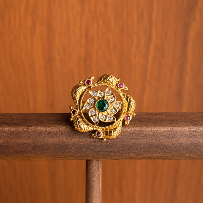 Pushpa Pakshi – Jadau Kundan Statement Ring.