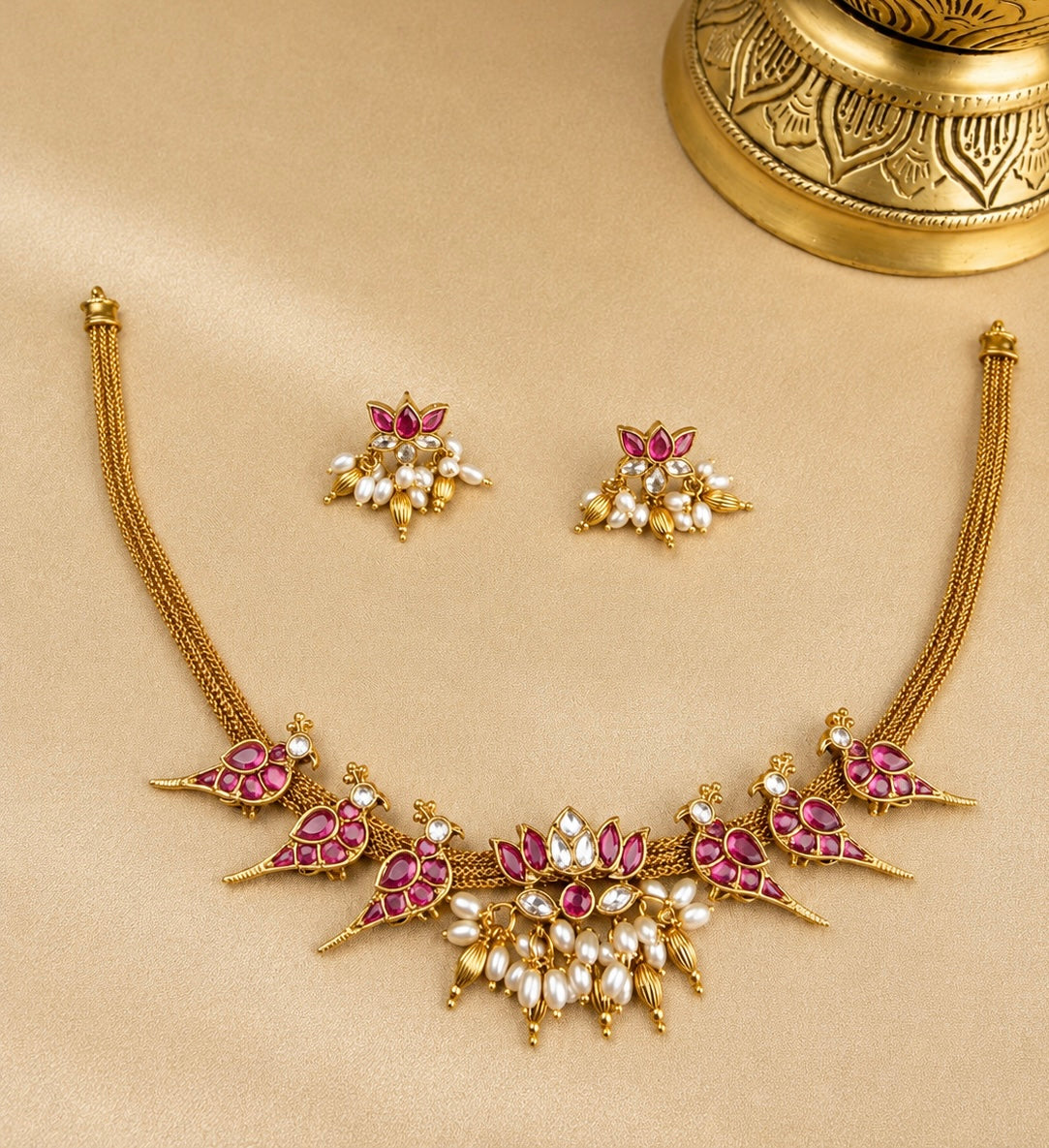 Kamala Kili Kanti - Jadau Kundan Choker Set
