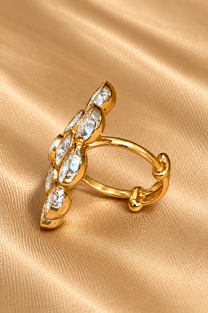 Mahira - Real Moissanite Statement Ring