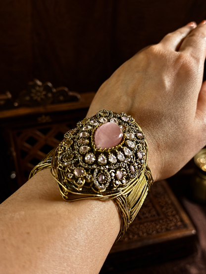 Roshanara Blush Statement Cuff