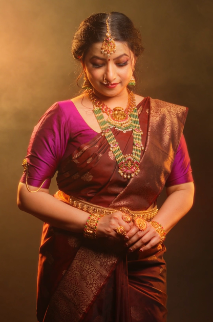 Krishna Kili Kantika - Statement Jadau kundan Necklace