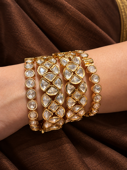Taarini – Real Moissanite Polki Statement Kada