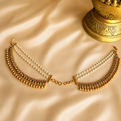Karnika Maattil – Jadau Kundan Ear Chain