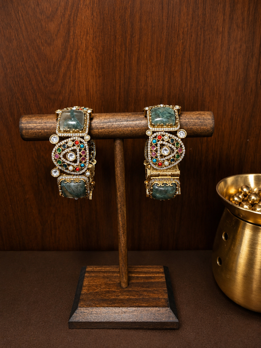 Navika – Multigem Heritage Cuff Bangle