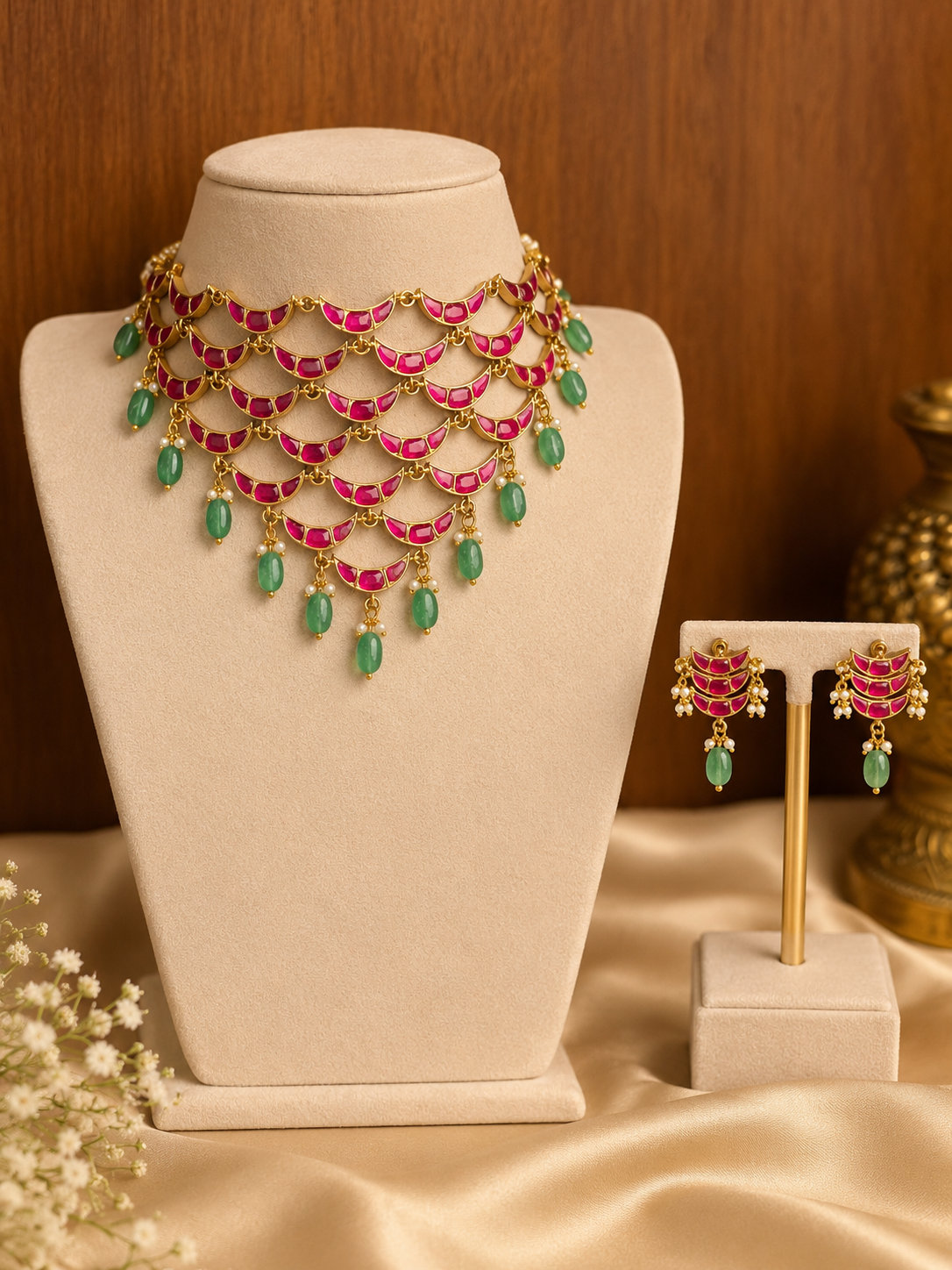 Chandrika – Original Jadau kundhan Heritage Choker Set
