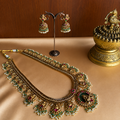 Sri Mahalakshmi Gutta Pusalu – Original Jadau Kundan Long Haaram.