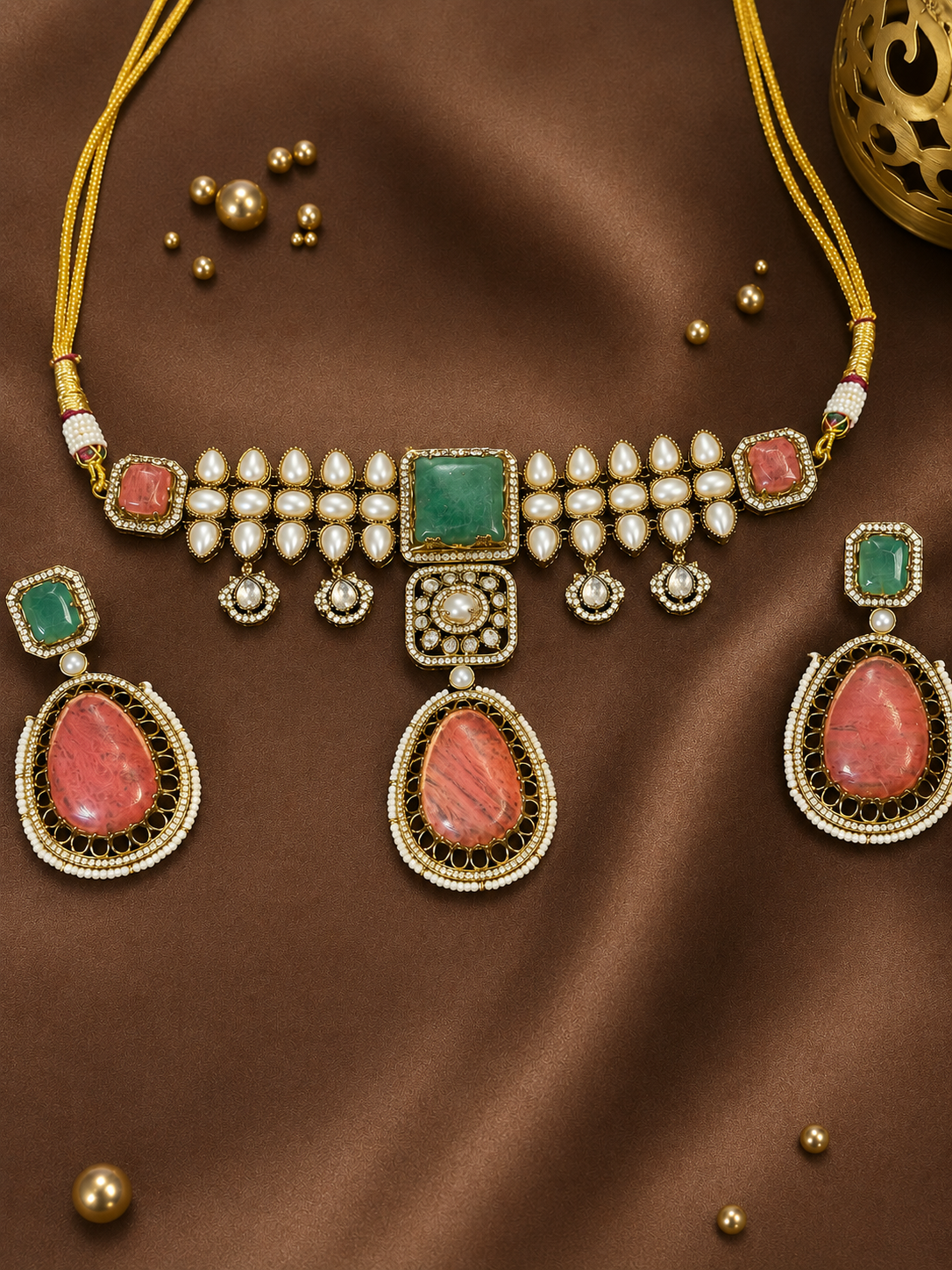 Sahiba – Imperial Cabochon Heritage Choker Set