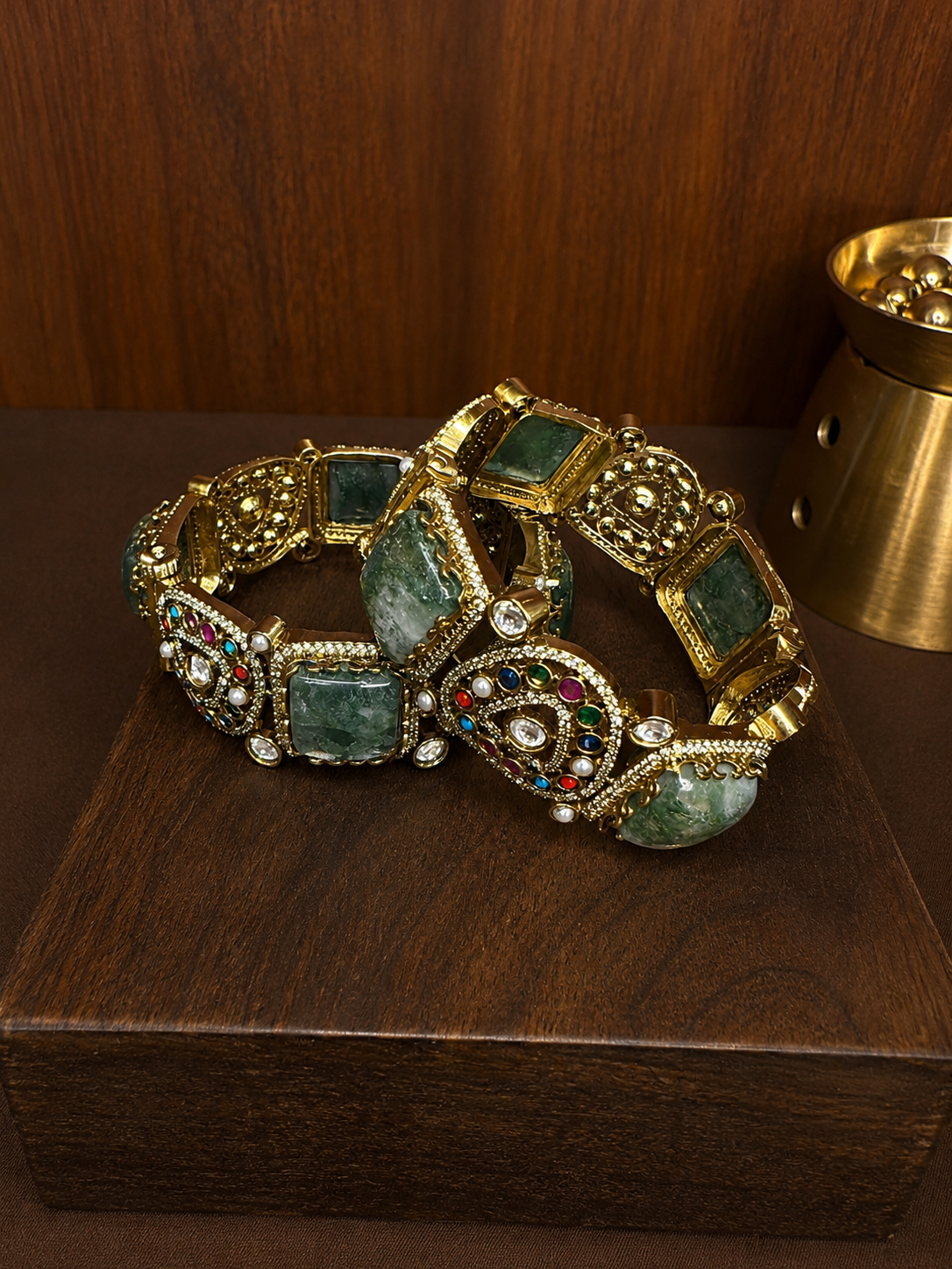 Navika – Multigem Heritage Cuff Bangle