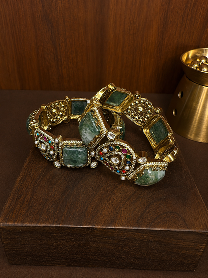 Navika – Multigem Heritage Cuff Bangle