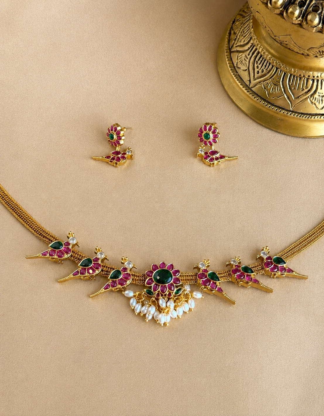 Pushpa Kili Kanti - Jadau Kundan Choker Set