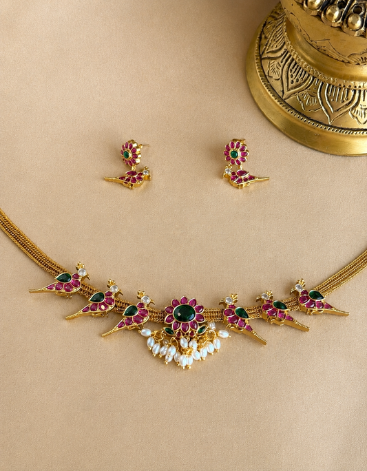 Pushpa Kili Kanti - Jadau Kundan Choker Set