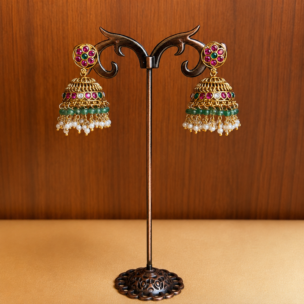Rajamandala Bottu Mala – Original Jadau Kundan Necklace Set.