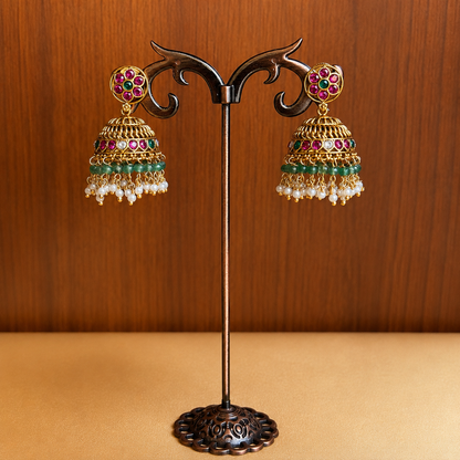 Rajamandala Bottu Mala – Original Jadau Kundan Necklace Set.