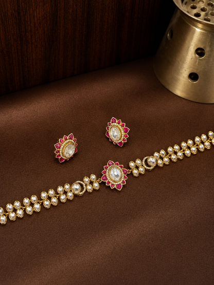 Roshika Polki Heritage Choker Set