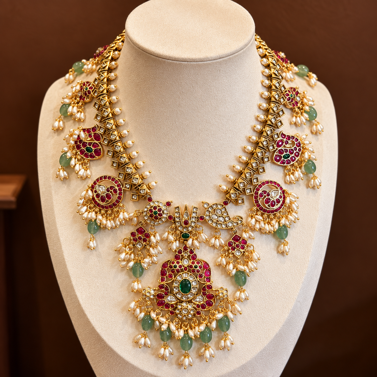 Vaikuntha Manjari – Original Jadau Kundan Gutta Pusalu Set