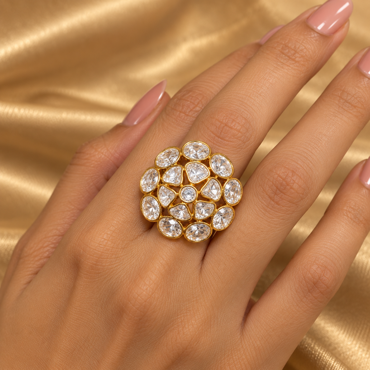 Mahira - Real Moissanite Statement Ring