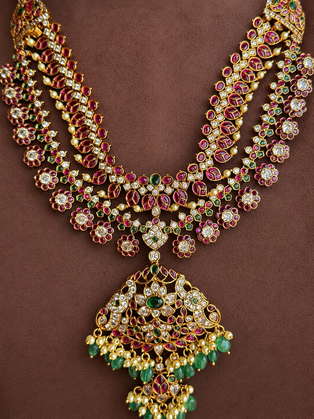 Mrunalini Dwimala – Original Jadau Kundan Two-Layer Necklace.