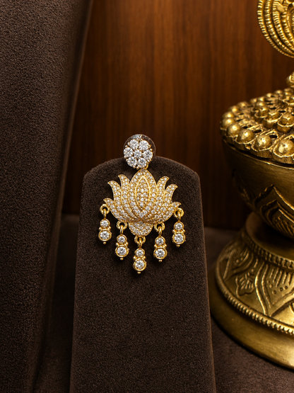 Kamalakanti - Lotus Zircon Necklace Set