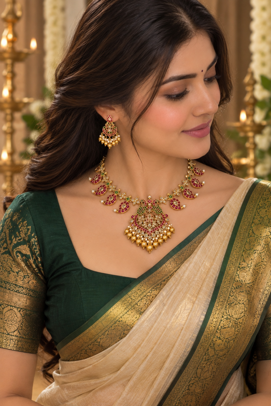 Manga Abharanam Necklace Set