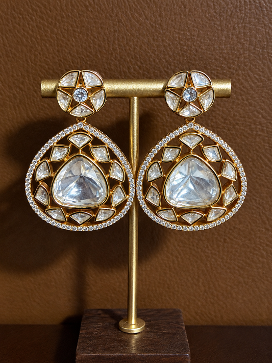 Aaratrika – Real Kundan Statement Earrings
