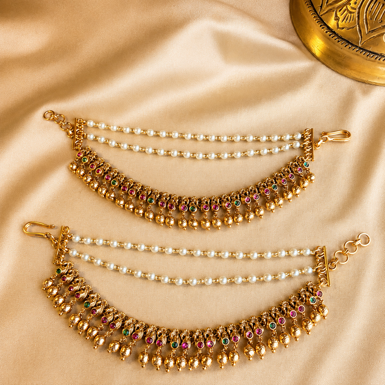 Karnika Maattil – Jadau Kundan Ear Chain