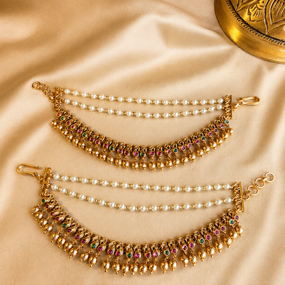 Karnika Maattil – Jadau Kundan Ear Chain