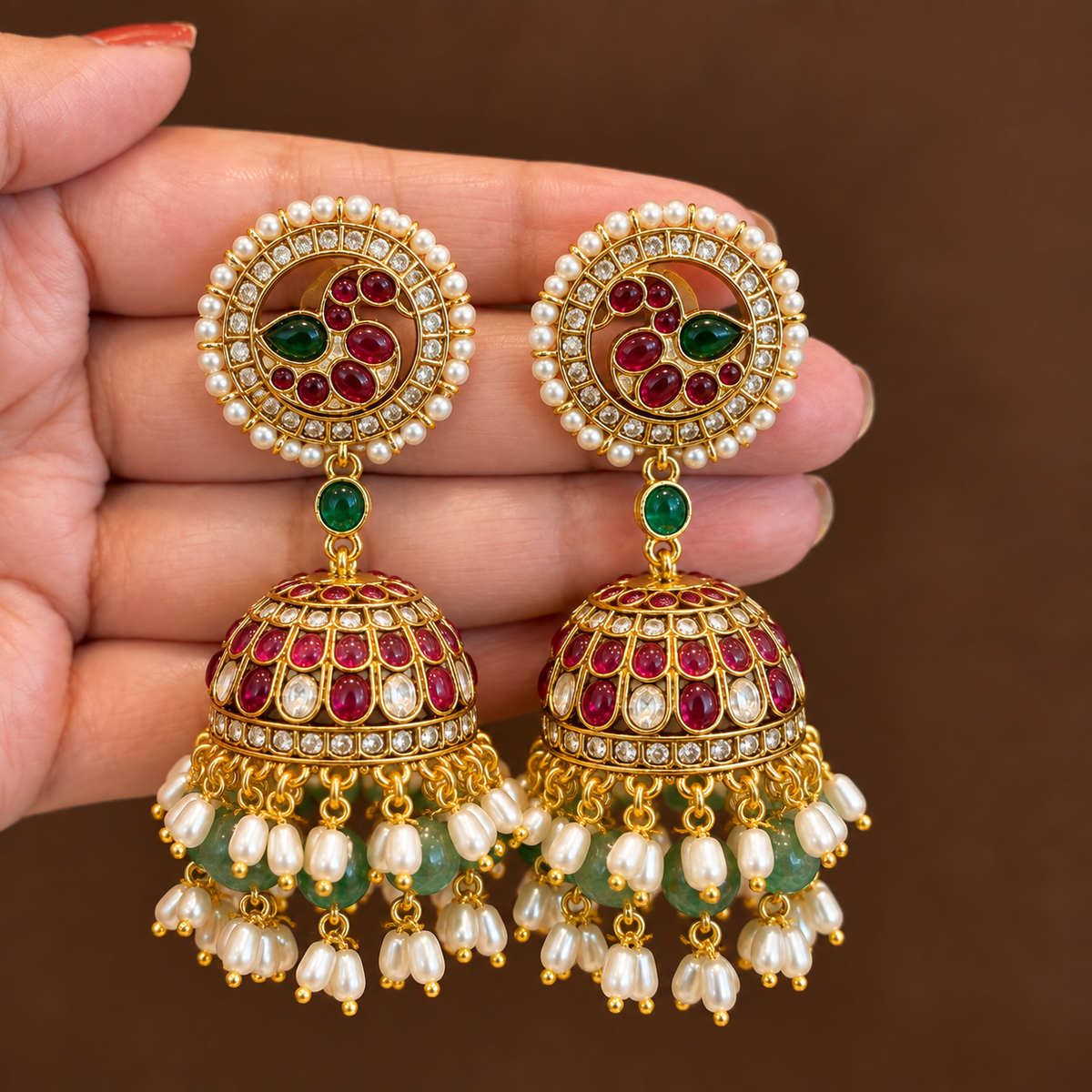 Vaikuntha Manjari – Original Jadau Kundan Gutta Pusalu Set