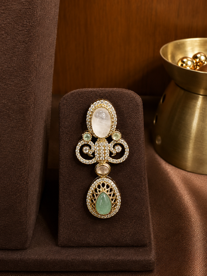 Mehranika Emerald Pendant Necklace Set