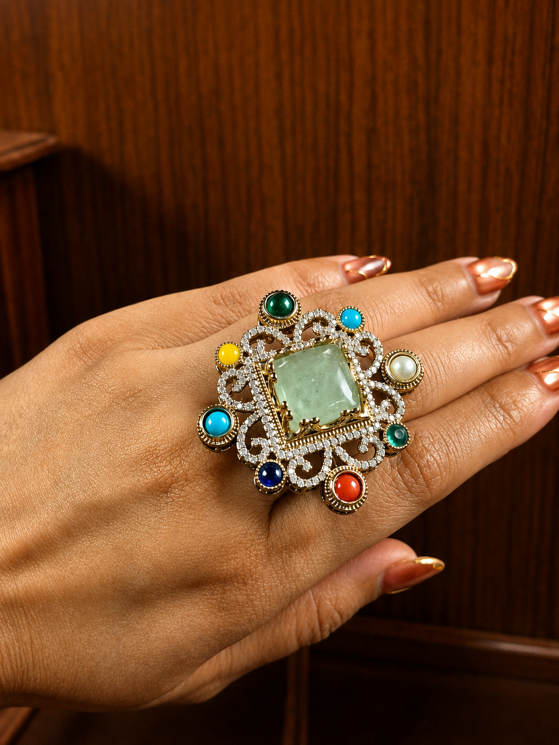Mahavika Sage Imperial Statement Ring