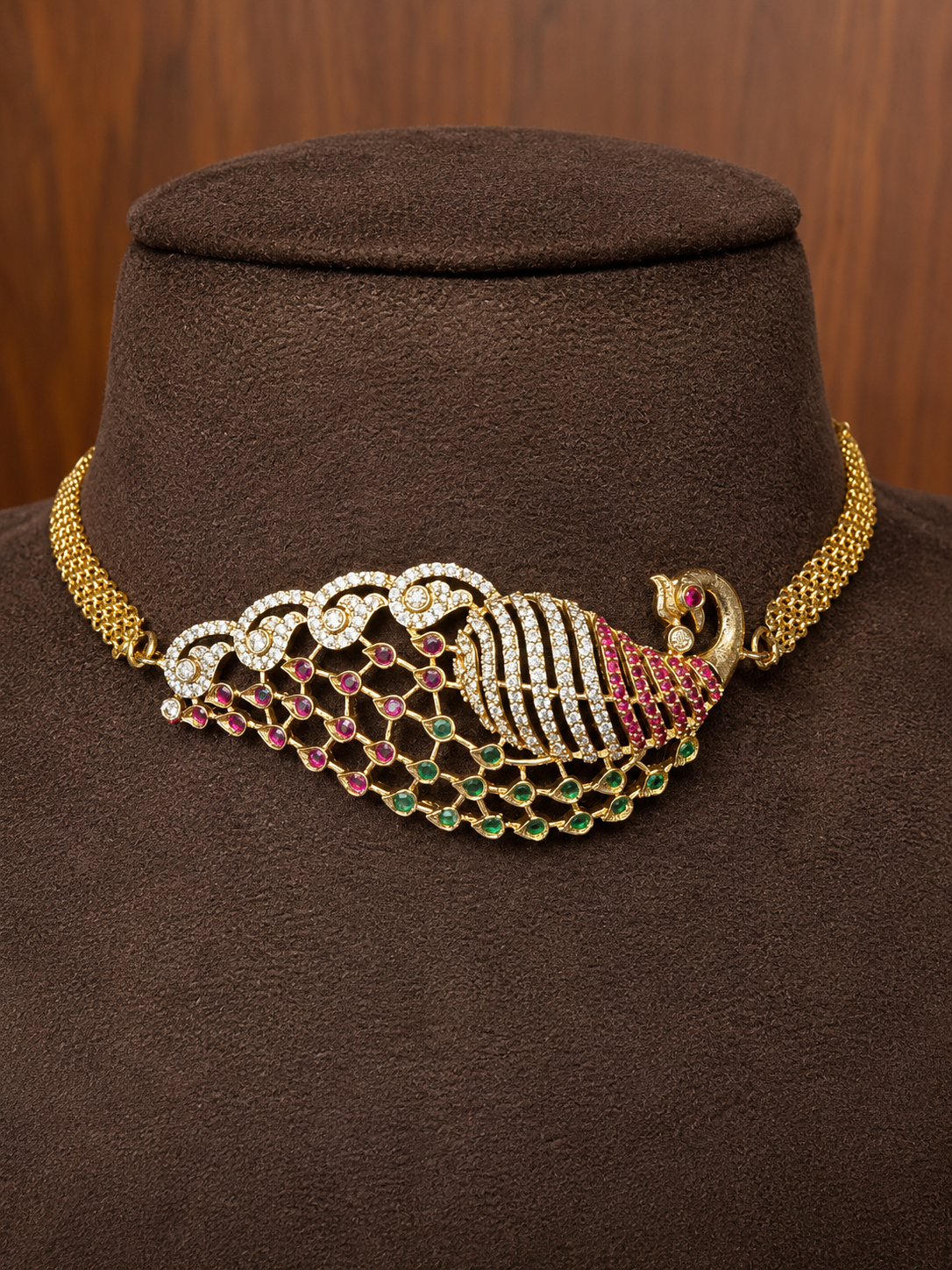 Mayurika Peacock Heritage Choker Set.