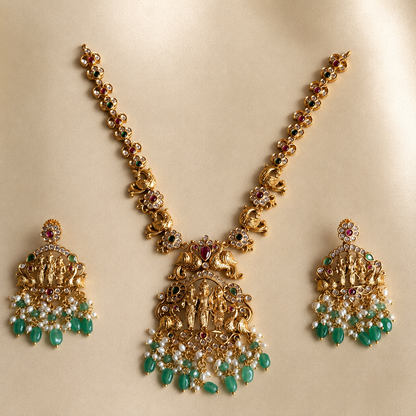 Sri Rama Vaibhava – Micro Gold Plated Necklace Set.