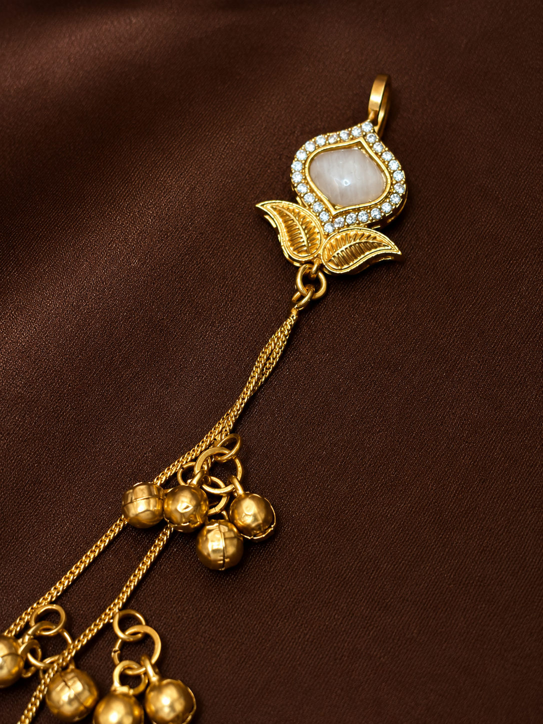 Mrunal Kashmiri Earrings with Ear Chain