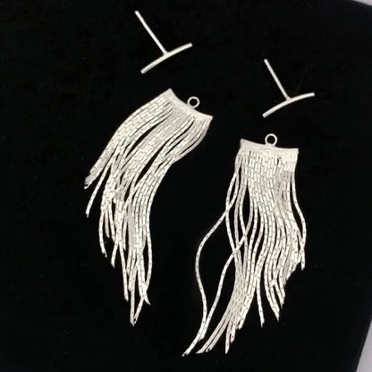 925 Sterling Silver Trendy Tassels