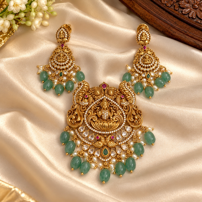 Dvishri Kashika – Statement Convertible Two-Layer Coin Necklace Set