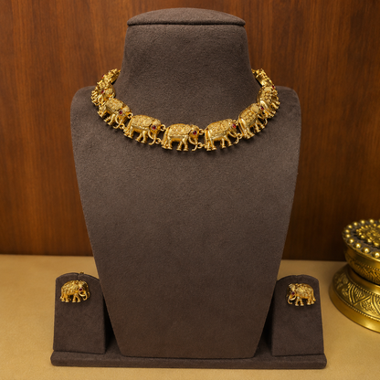 Gajamaalika – Elephant Necklace Set.