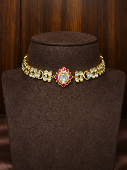 Roshika Polki Heritage Choker Set
