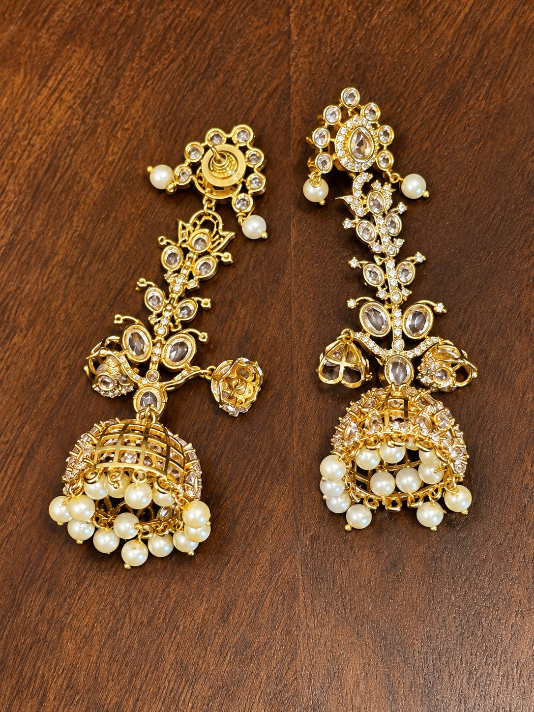 Vallari Moissanite Jhumka Earrings