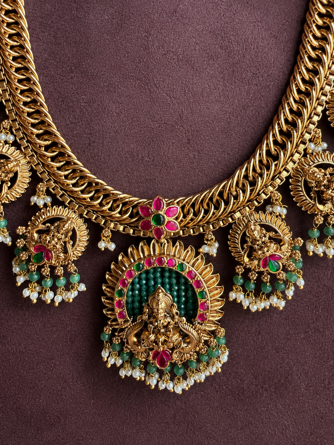 Sri Mahalakshmi Gutta Pusalu – Original Jadau Kundan Long Haaram.